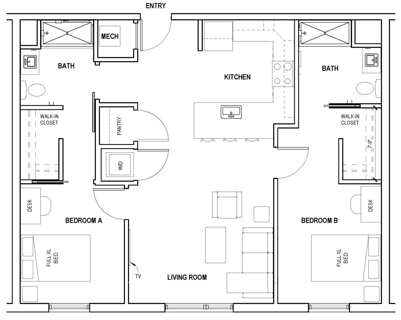 unique-sketch-plan-for-2-bedroom-house-new-home-plans-design