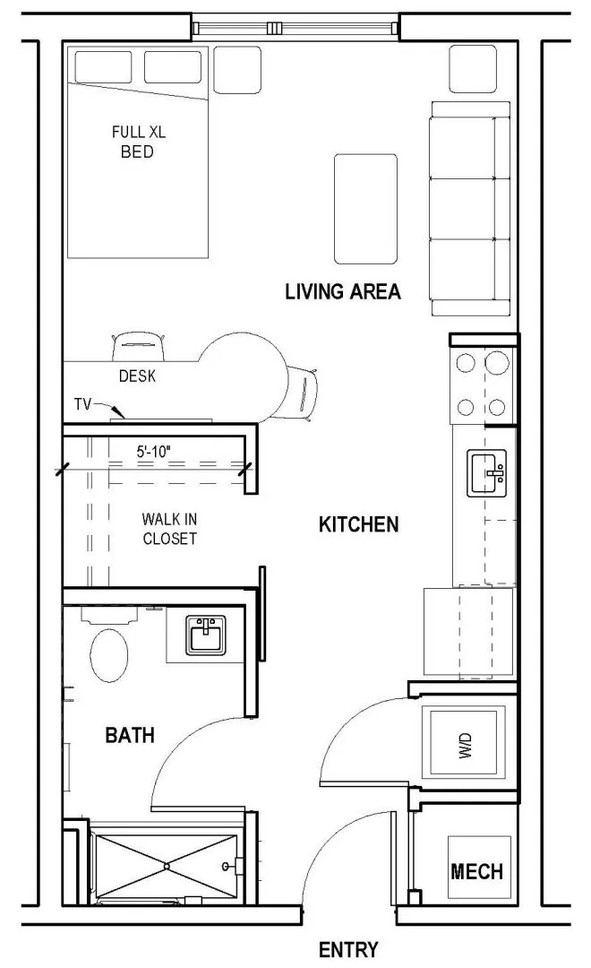 Studio A - 402SF