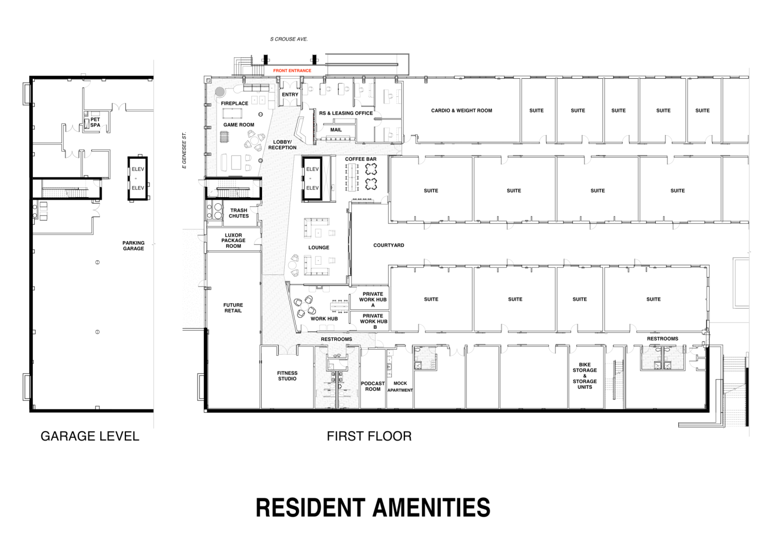 Community Amenities Floor Plan