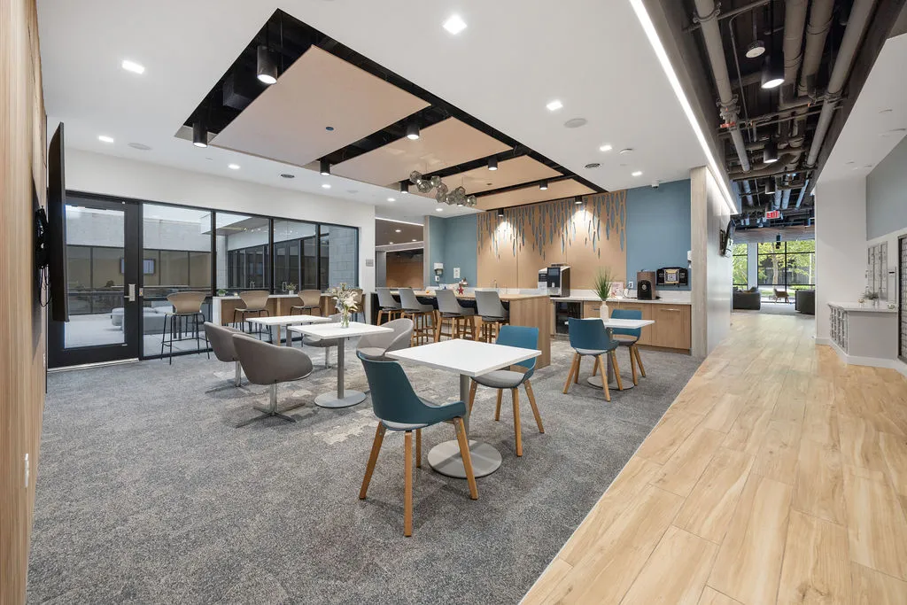 study area and coffee bar