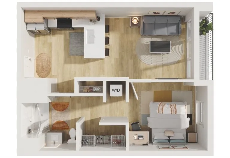 The Tempo dollhouse view