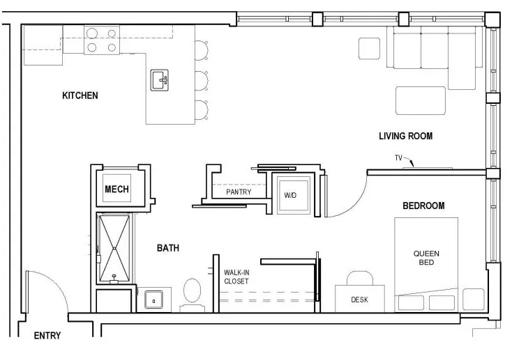 Tempo corner floor plan